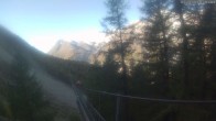 Archiv Foto Webcam Grächen: Charles Kuonen Hängebrücke 09:00