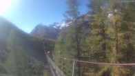 Archiv Foto Webcam Grächen: Charles Kuonen Hängebrücke 11:00