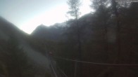 Archiv Foto Webcam Grächen: Charles Kuonen Hängebrücke 17:00