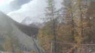 Archiv Foto Webcam Grächen: Charles Kuonen Hängebrücke 11:00