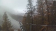 Archiv Foto Webcam Grächen: Charles Kuonen Hängebrücke 09:00