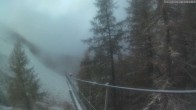 Archived image Webcam Grächen - View Suspension Bridge Charles Kuonen 06:00
