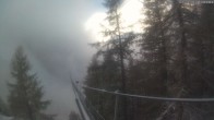 Archived image Webcam Grächen - View Suspension Bridge Charles Kuonen 07:00