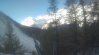 Archived image Webcam Grächen - View Suspension Bridge Charles Kuonen 07:00