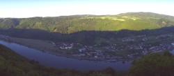 Archived image Webcam Panoramic view of the Danube 05:00