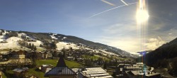 Archiv Foto Webcam Blick über Saalbach vom Alpinresort 07:00