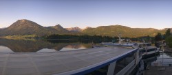 Archiv Foto Webcam Anlegesteg und Bahnhof am Wolfgangsee 05:00