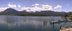 Archiv Foto Webcam Anlegesteg und Bahnhof am Wolfgangsee 13:00