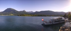 Archiv Foto Webcam Anlegesteg und Bahnhof am Wolfgangsee 17:00