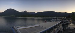 Archiv Foto Webcam Anlegesteg und Bahnhof am Wolfgangsee 19:00