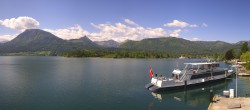 Archiv Foto Webcam Anlegesteg und Bahnhof am Wolfgangsee 09:00