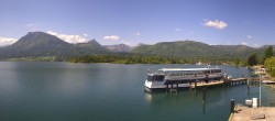 Archiv Foto Webcam Anlegesteg und Bahnhof am Wolfgangsee 09:00