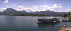 Archiv Foto Webcam Anlegesteg und Bahnhof am Wolfgangsee 13:00