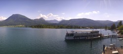 Archiv Foto Webcam Anlegesteg und Bahnhof am Wolfgangsee 15:00