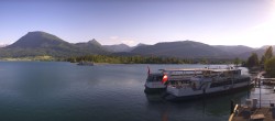 Archiv Foto Webcam Anlegesteg und Bahnhof am Wolfgangsee 17:00