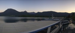 Archiv Foto Webcam Anlegesteg und Bahnhof am Wolfgangsee 19:00