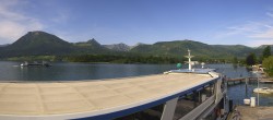Archiv Foto Webcam Anlegesteg und Bahnhof am Wolfgangsee 07:00