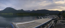 Archiv Foto Webcam Anlegesteg und Bahnhof am Wolfgangsee 19:00