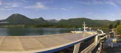 Archiv Foto Webcam Anlegesteg und Bahnhof am Wolfgangsee 06:00