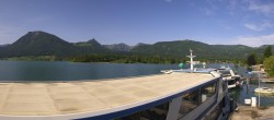 Archiv Foto Webcam Anlegesteg und Bahnhof am Wolfgangsee 07:00