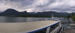 Archiv Foto Webcam Anlegesteg und Bahnhof am Wolfgangsee 17:00