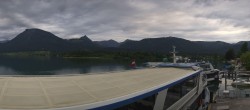 Archiv Foto Webcam Anlegesteg und Bahnhof am Wolfgangsee 19:00