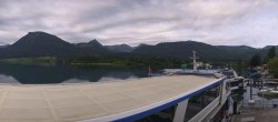 Archiv Foto Webcam Anlegesteg und Bahnhof am Wolfgangsee 05:00