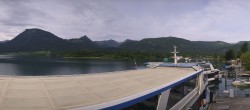 Archiv Foto Webcam Anlegesteg und Bahnhof am Wolfgangsee 06:00