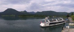 Archiv Foto Webcam Anlegesteg und Bahnhof am Wolfgangsee 07:00