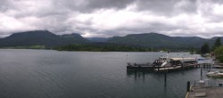Archiv Foto Webcam Anlegesteg und Bahnhof am Wolfgangsee 09:00
