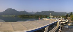 Archiv Foto Webcam Anlegesteg und Bahnhof am Wolfgangsee 06:00