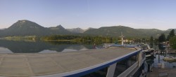 Archiv Foto Webcam Anlegesteg und Bahnhof am Wolfgangsee 05:00