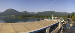 Archiv Foto Webcam Anlegesteg und Bahnhof am Wolfgangsee 06:00