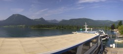 Archiv Foto Webcam Anlegesteg und Bahnhof am Wolfgangsee 07:00