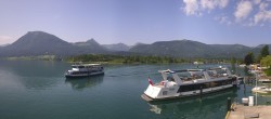 Archiv Foto Webcam Anlegesteg und Bahnhof am Wolfgangsee 09:00
