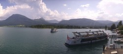 Archiv Foto Webcam Anlegesteg und Bahnhof am Wolfgangsee 15:00
