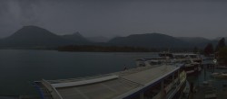 Archiv Foto Webcam Anlegesteg und Bahnhof am Wolfgangsee 19:00