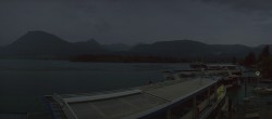 Archiv Foto Webcam Anlegesteg und Bahnhof am Wolfgangsee 21:00