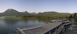 Archiv Foto Webcam Anlegesteg und Bahnhof am Wolfgangsee 05:00
