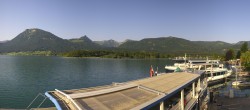 Archiv Foto Webcam Anlegesteg und Bahnhof am Wolfgangsee 06:00