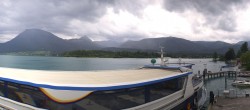 Archiv Foto Webcam Anlegesteg und Bahnhof am Wolfgangsee 17:00