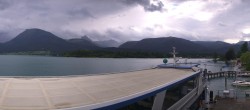 Archiv Foto Webcam Anlegesteg und Bahnhof am Wolfgangsee 15:00