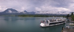 Archiv Foto Webcam Anlegesteg und Bahnhof am Wolfgangsee 09:00