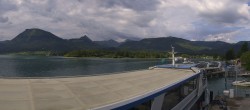Archiv Foto Webcam Anlegesteg und Bahnhof am Wolfgangsee 07:00