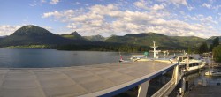 Archiv Foto Webcam Anlegesteg und Bahnhof am Wolfgangsee 06:00