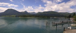 Archiv Foto Webcam Anlegesteg und Bahnhof am Wolfgangsee 09:00