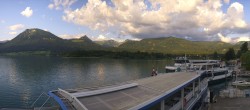 Archiv Foto Webcam Anlegesteg und Bahnhof am Wolfgangsee 05:00