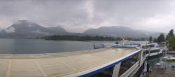 Archiv Foto Webcam Anlegesteg und Bahnhof am Wolfgangsee 06:00