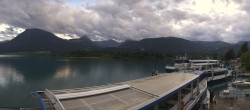 Archiv Foto Webcam Anlegesteg und Bahnhof am Wolfgangsee 19:00