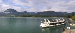 Archiv Foto Webcam Anlegesteg und Bahnhof am Wolfgangsee 07:00